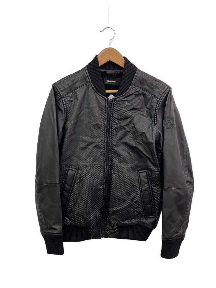 Diesel Leather Jacket Blouson/S/Sheep Leather/Blk/Plain// 3369