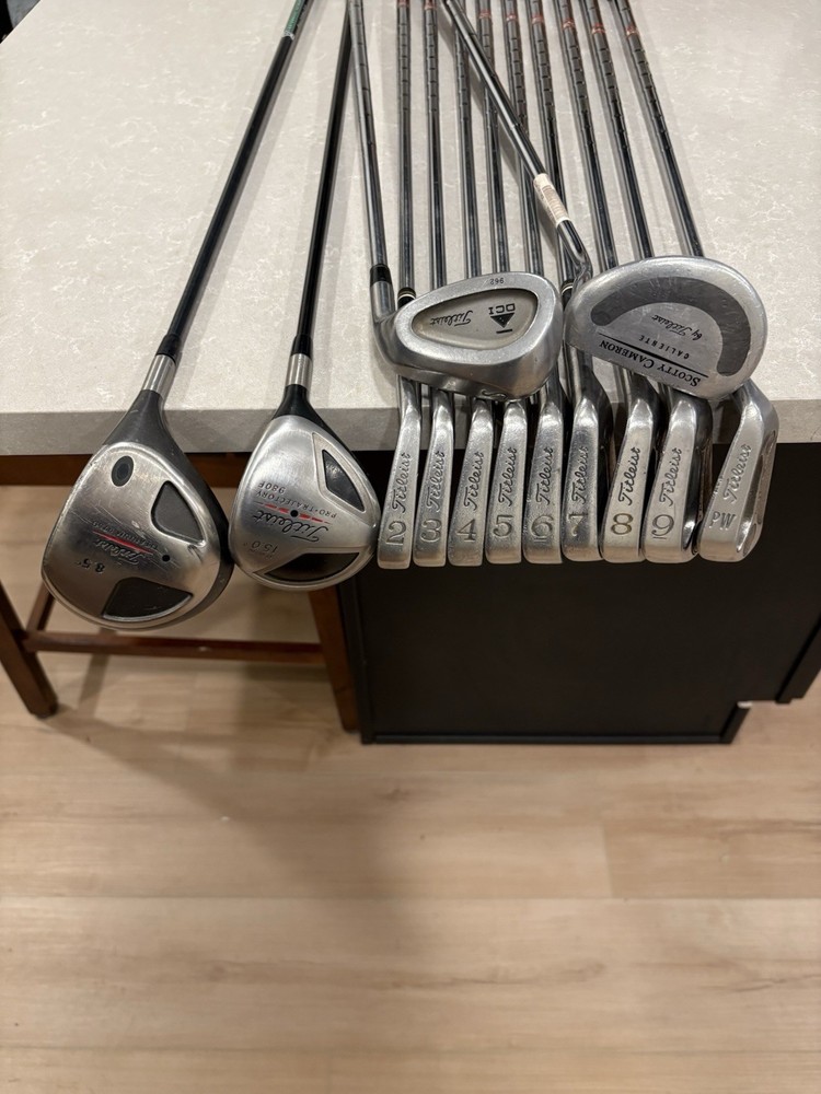 Titleist Men’s Complete Golf Set Driver, Wood, Iron Set, Wedge, Scotty Cameron