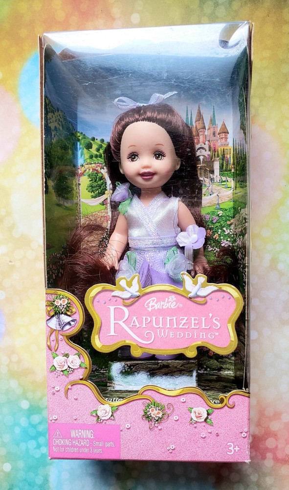 Barbie Kelly Rapunzel Wedding Flower Girl Kelly doll *NIB*