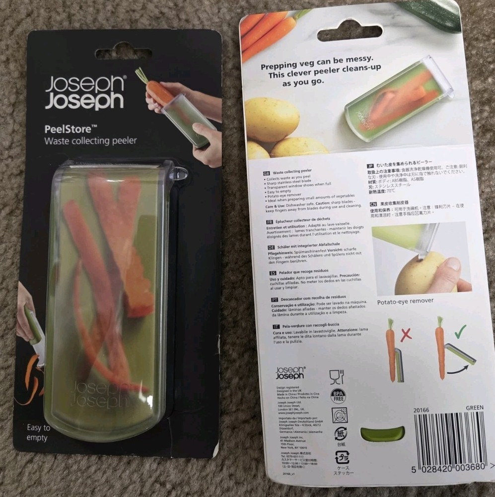 WASTE COLLECTING PEELER Joseph Joseph PeelStore Clean As You Go BN In Packaging