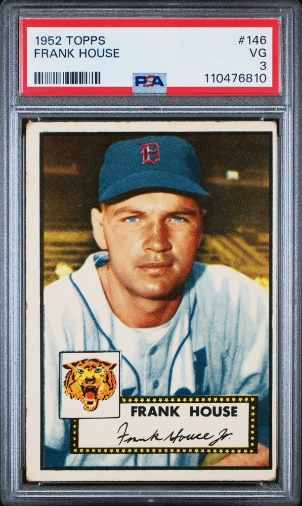 1952 Topps - Frank House #146 Tiger Logo is Darker (RC)
