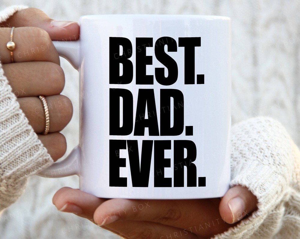 Best Dad Ever Personalized Coffee Mug for Father's Day Gift