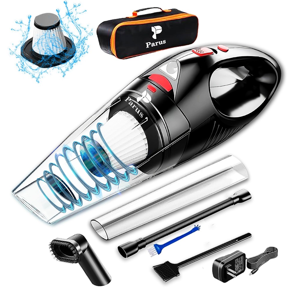 Handheld Car Vacuum Cleaner Cordless High Power, Rechargeable, Portable - Hom...