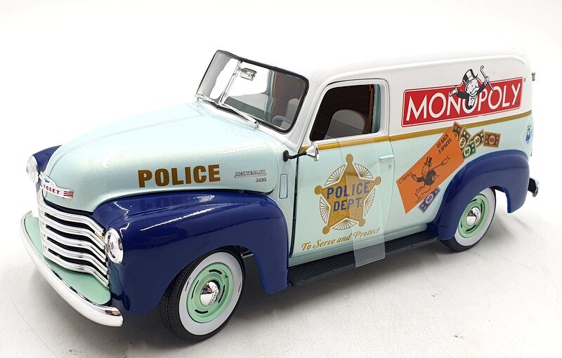 1/18 Scale Autoword AWSS129/06 1948 Chevrolet Police Van Monopoly Model