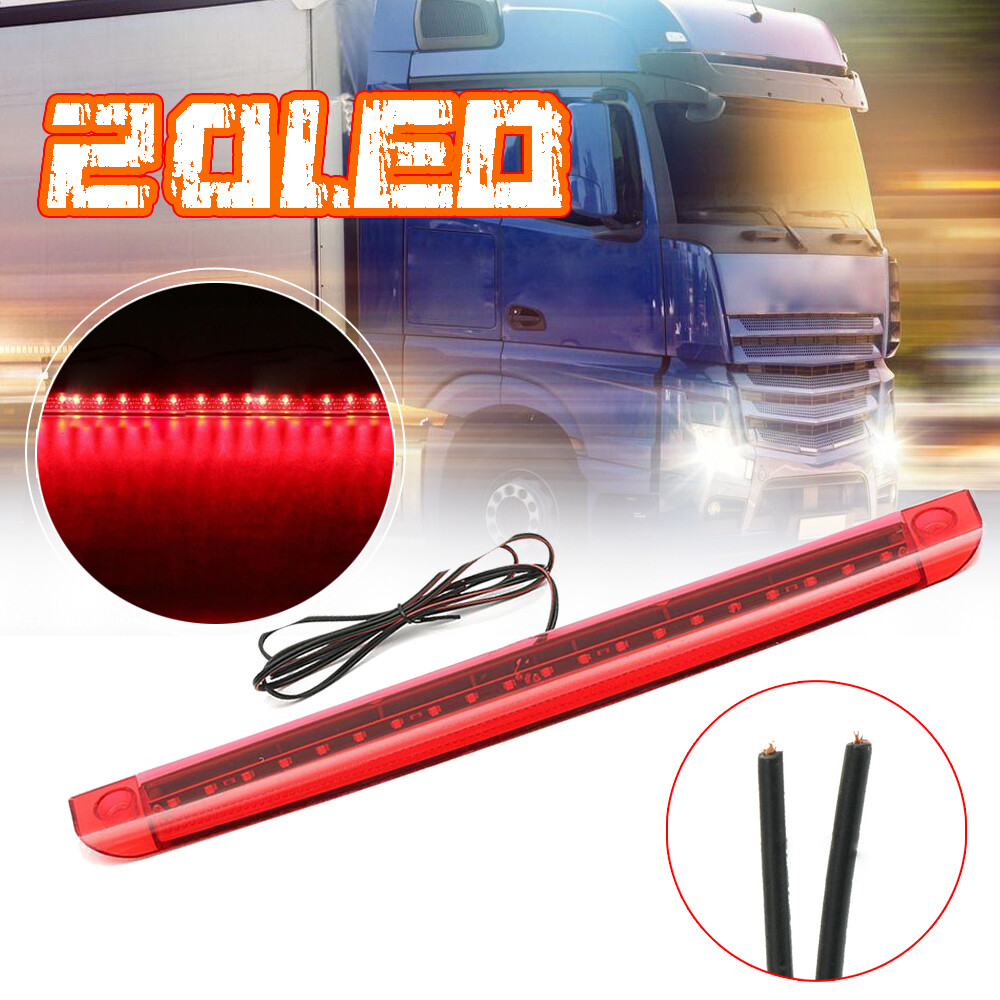 Universal Red LED High-Mount 3rd Brake Light Bulb for Cars