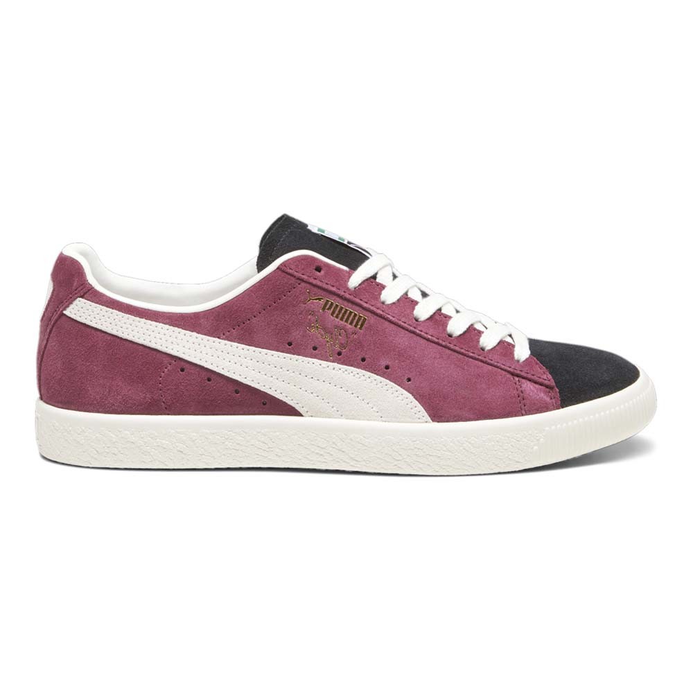 PUMA Clyde OG Mens Red Lace-Up Sneakers Casual Shoes 39196206