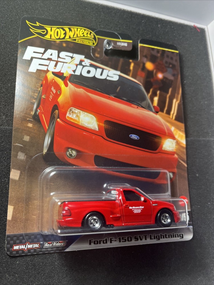 Hot Wheels Premium Red Ford F150 SVT Lightning Fast and Furious Edition