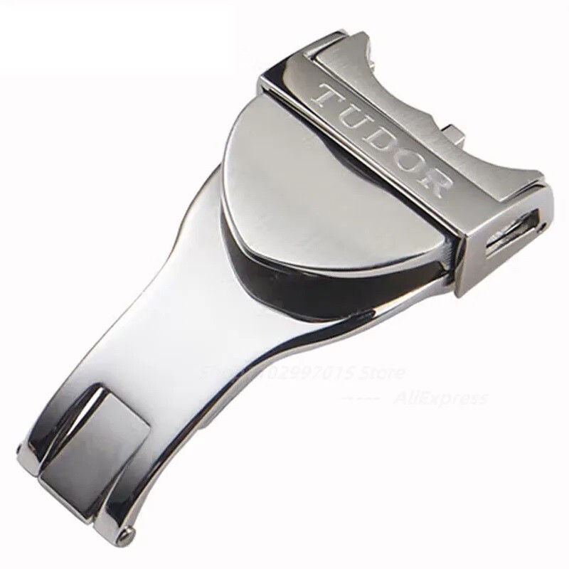 Stainless Steel Flip Lock Buckle Clasp for 18mm Tudor Watch Strap