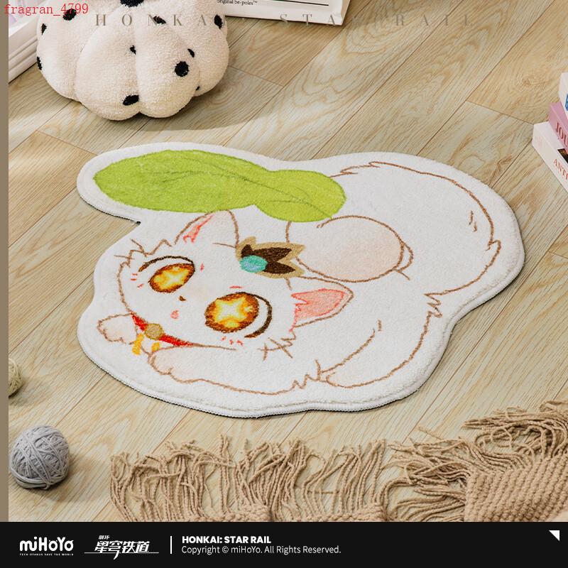 Honkai Star Rail Li Hua Cat Anti-Slip Floor Mat 57x64cm Official Cartoon Design