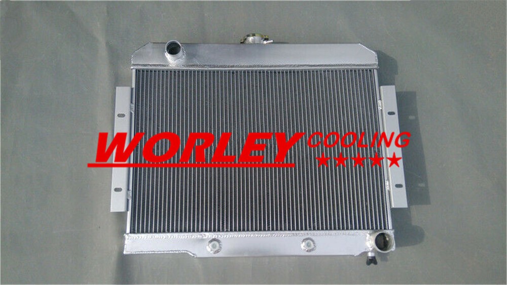 3 ROW Aluminum Radiator 1972-1986 FOR Jeep CJ GM Chevy Config CONVERSION 73 85