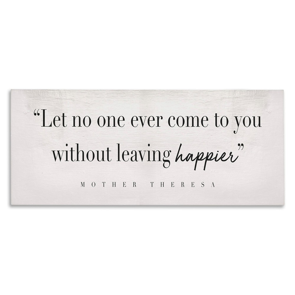 Stupell Without Leaving Happier Phrase Mother Theresa Quote  10 x 24