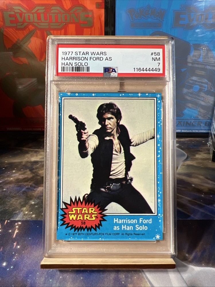 Harrison Ford As Han Solo - 1977 Topps Star Wars #58 PSA 7