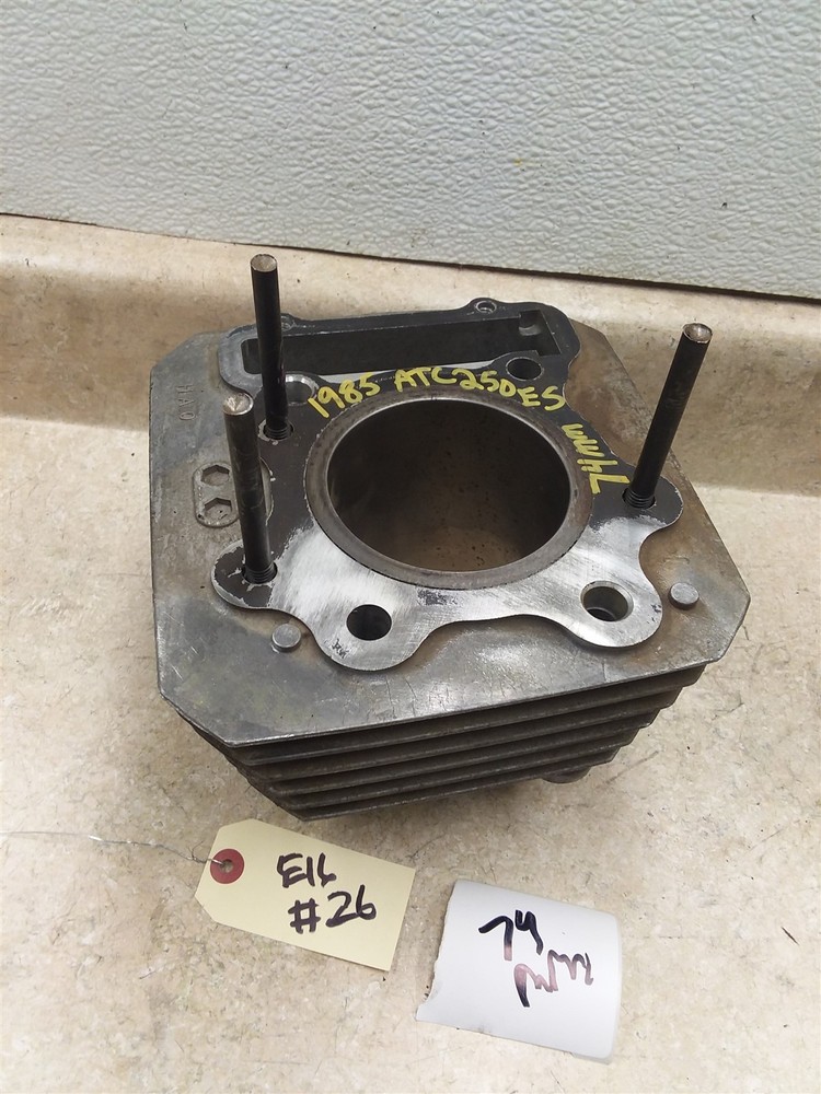 Honda ATC250-ES Big Red 74mm Engine Nice Cylinder Jug 1985 #26 ANX ARP E16