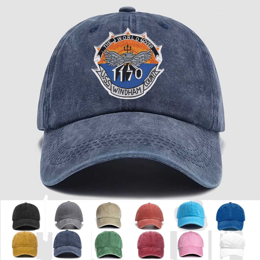Custom Embroidered Hat LST-1170 USS Windham County, Veteran Cap, Trucker Hat
