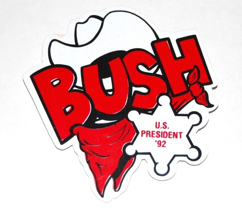 1992 GEORGE H.W. BUSH campaign pin pinback button political president election