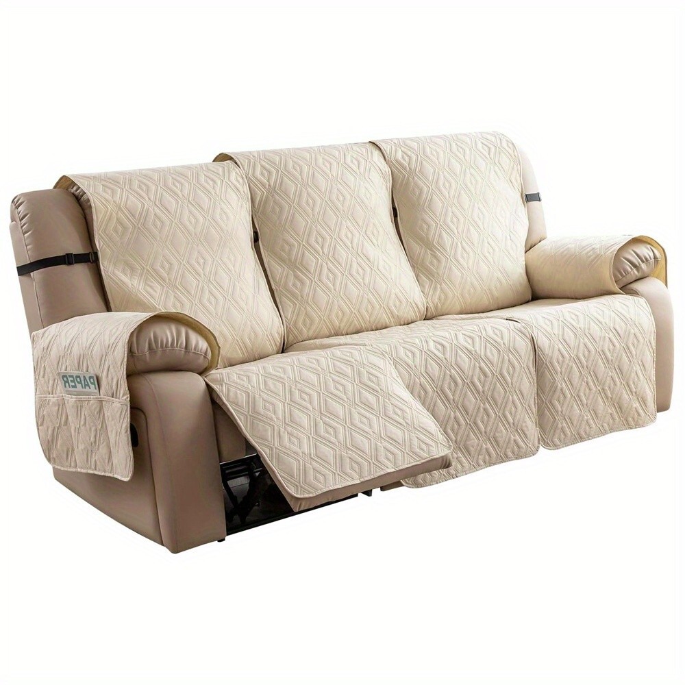 Waterproof non-slip sofa cover recliner 3 seats, furniture protection decoration