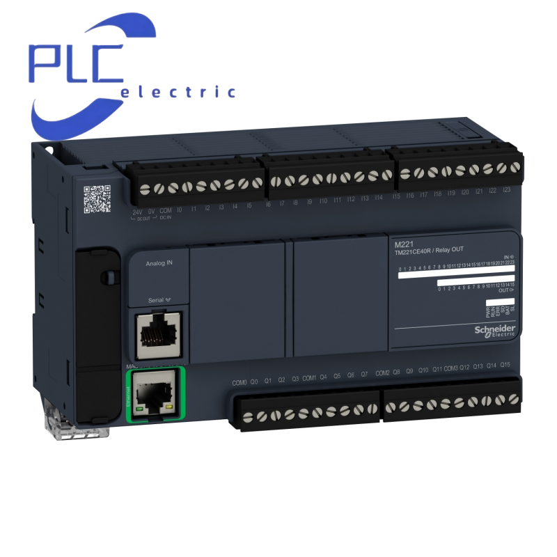 TM221CE40R 1PCS New Schneider logic controller,Modicon M221,40 IO,relay,Ethernet