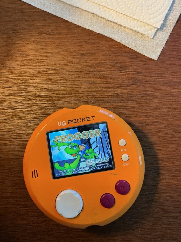 VG Pocket VG-4000 Game Console Orange Retro 25 Games