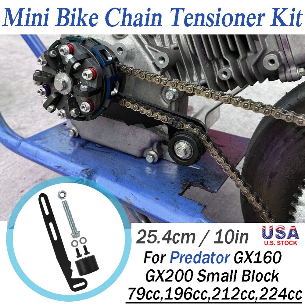 10-Inch Mini Bike Chain Tensioner Kit for 212 224 236 Predator Engines