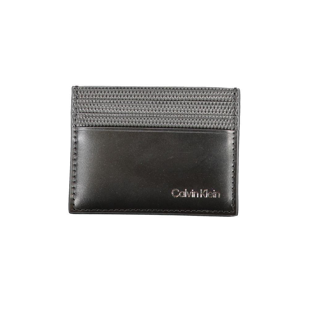Calvin Klein Black Genuine Leather Slim RFID Wallet