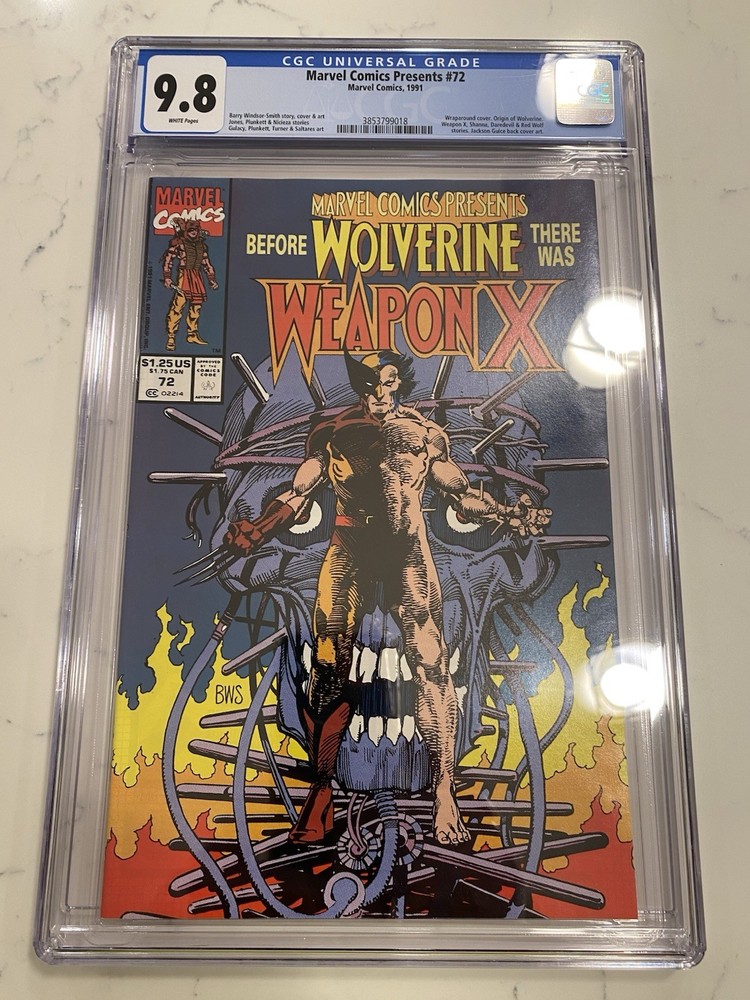 Marvel Comics Presents #72 - CGC 9.8 - Key Issue Origin of Wolverine Newsstand