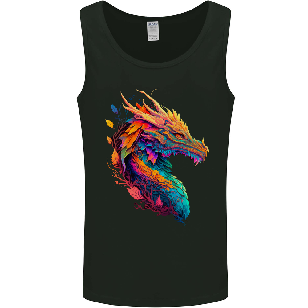 A Fantasy Dragon Mens Vest Tank Top