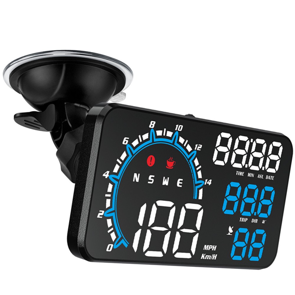 Car GPS Overspeed MPH Head Up Display LED Digital Overspeed Alarm Detector HUD
