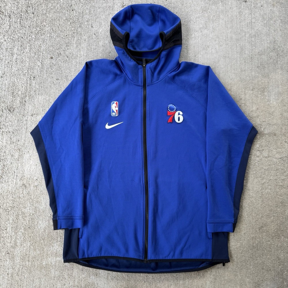 Nike Philadelphia 76ers NBA Therma-Flex Showtime Full-Zip Hoodie Warmup Size XL