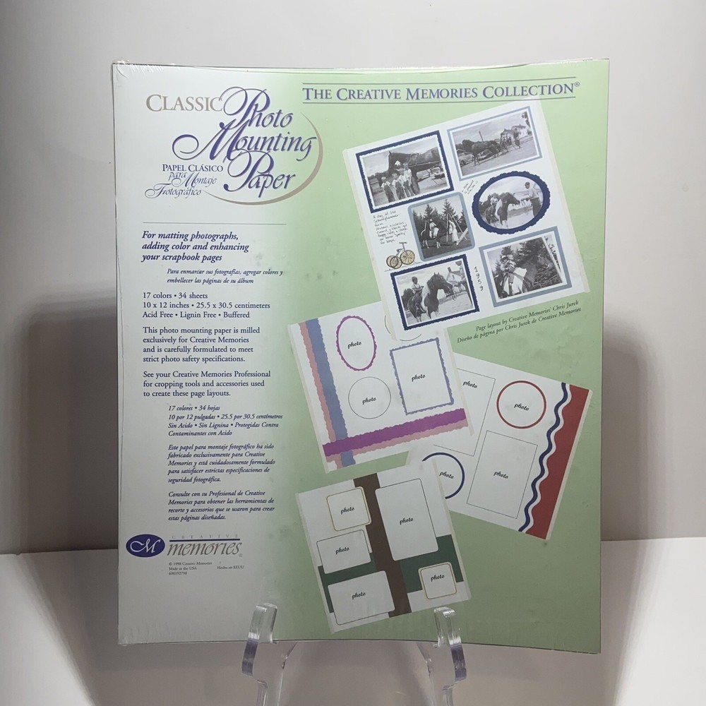 Creative Memories 10x12 Classic Photo Mounting Paper Pack Sealed  