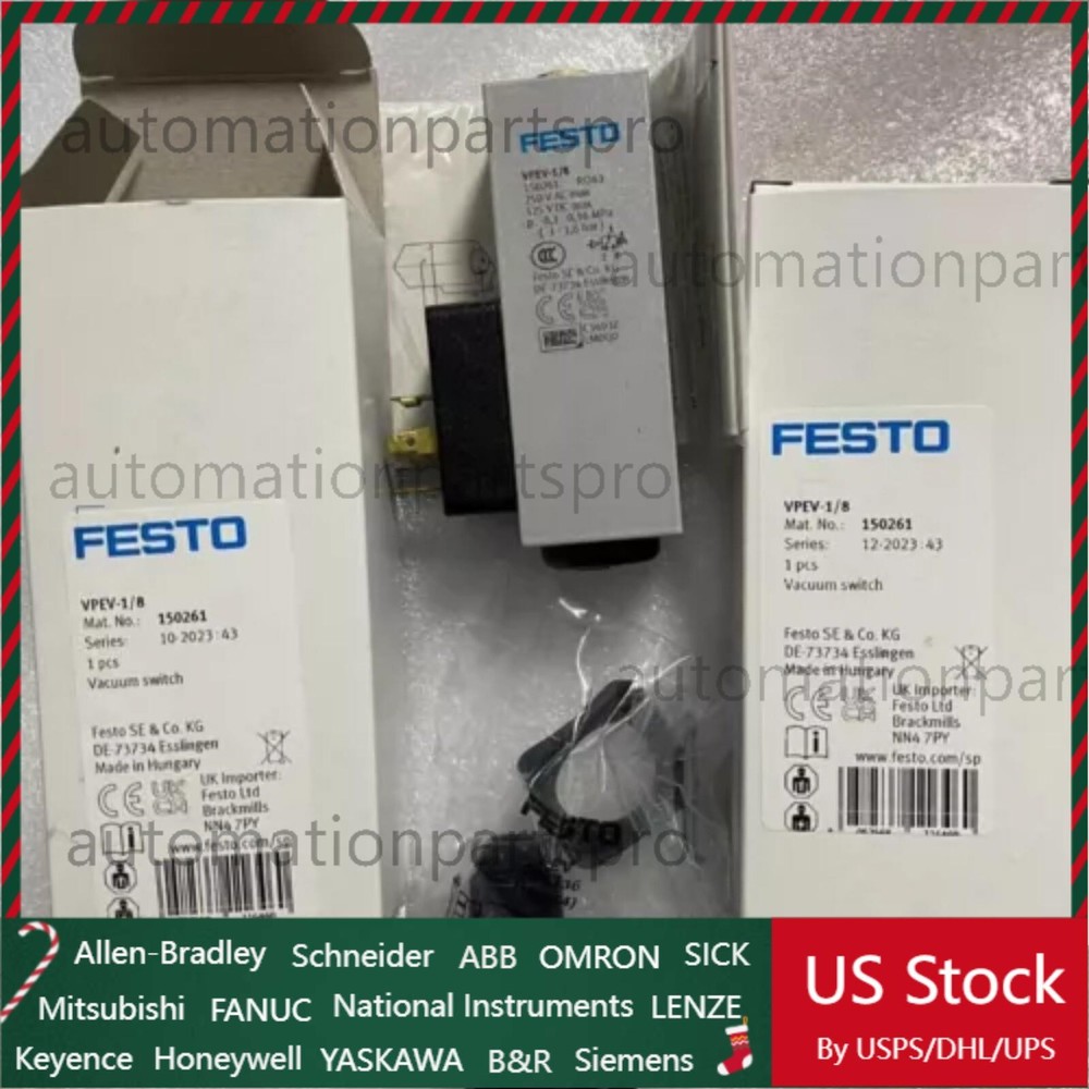 New VPEV-1/8 Festo 150261 Vacuum switch Fast Shipping