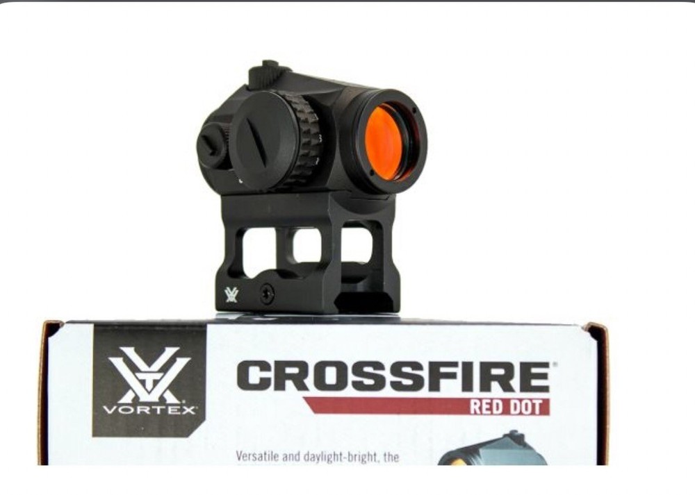 Vortex Crossfire II Bright Red Dot Sight with Multi Height Mount System 2 MOA