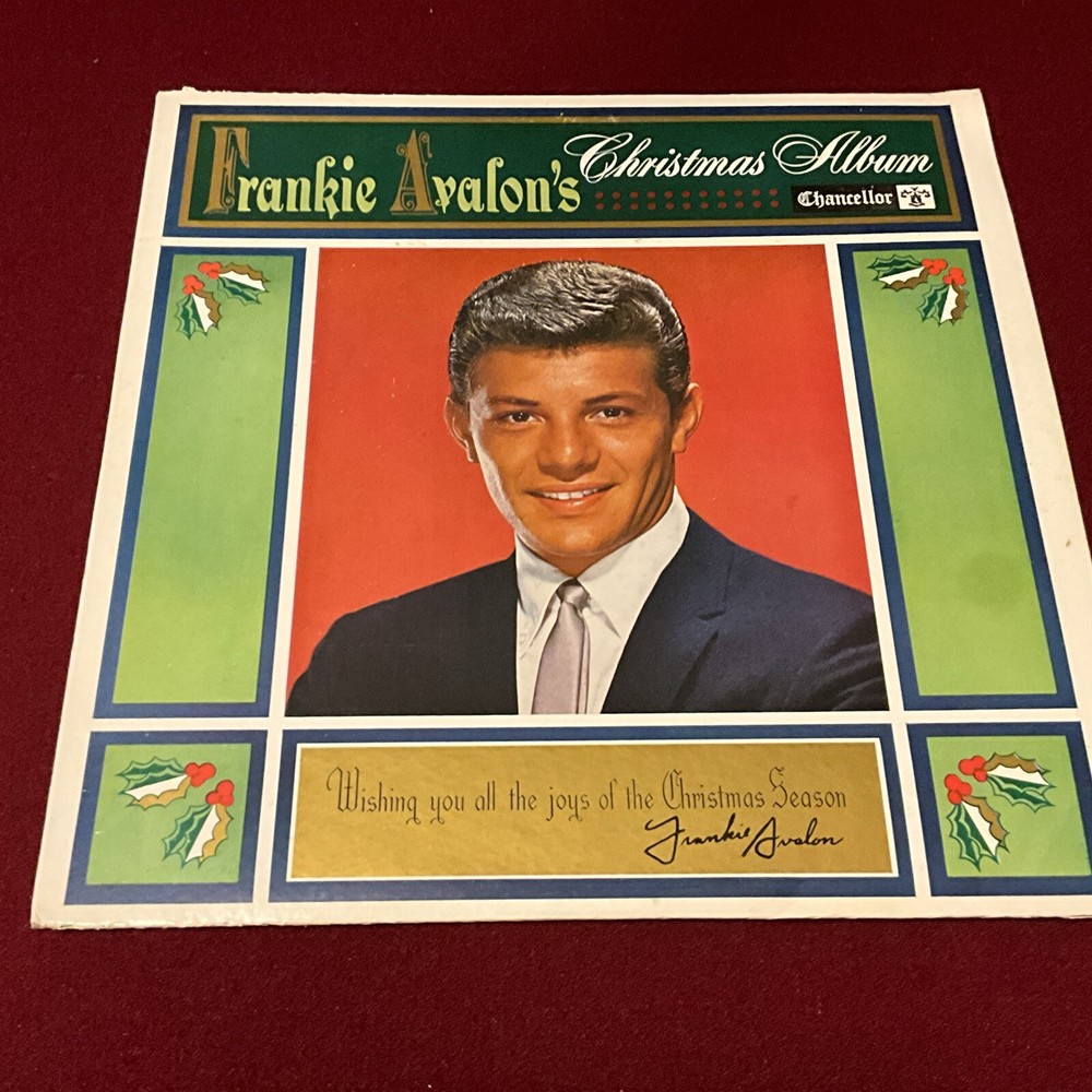 Frankie Avalon ‎– Christmas Album Chancellor LP Ultrasonic Cleaned