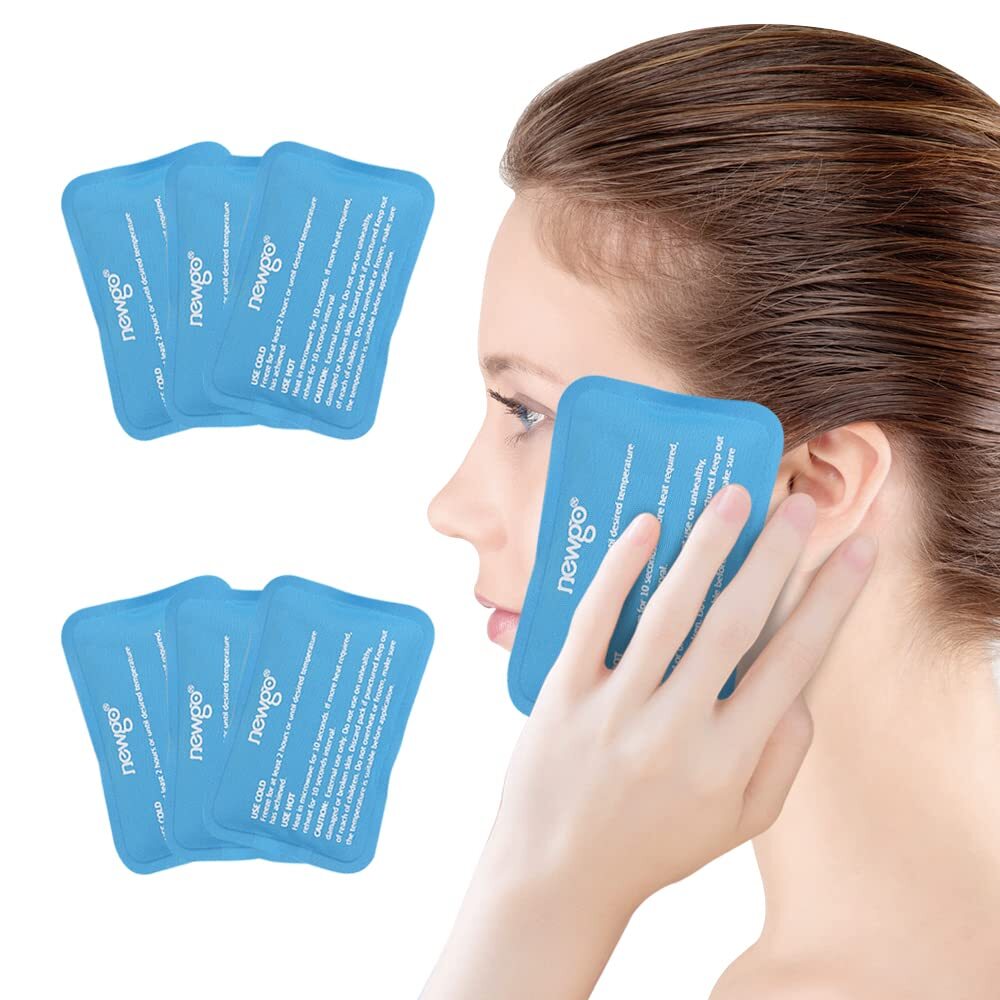 Mini Ice Packs (6 Packs) Gel Cold Packs for Injuries Reusable, Face Ice Pack ...