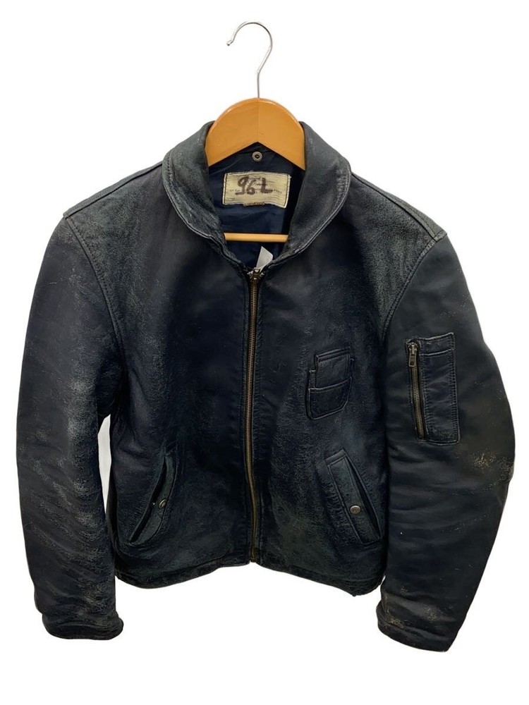 Leather Jacket Blouson/-/Leather/Blk 3369