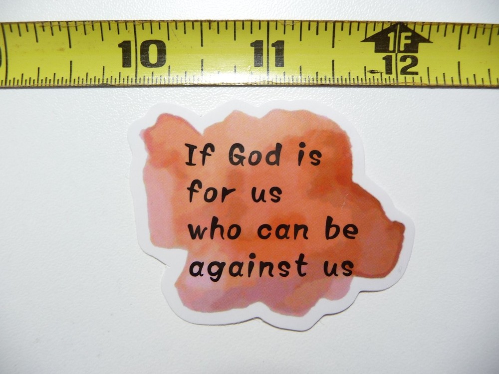 GOD FOR US Christian Faith Decal Sticker Church Belief Vinyl Car Wall