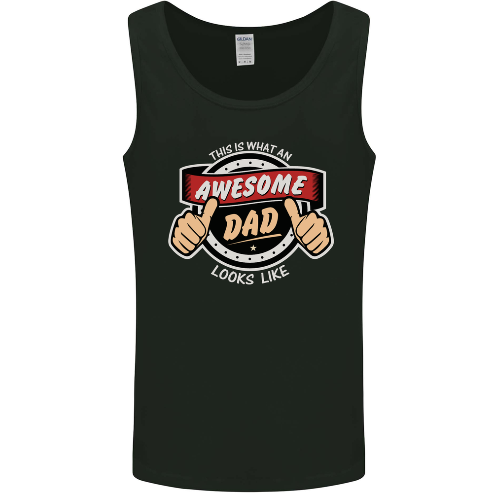 This Is What an Awesome Dad Fathers Day Mens Vest Tank Top