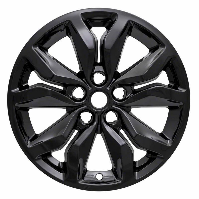 18-Inch Gloss Black 10-Spoke Wheel Cover Set of 4 for Non-Steel Wheels