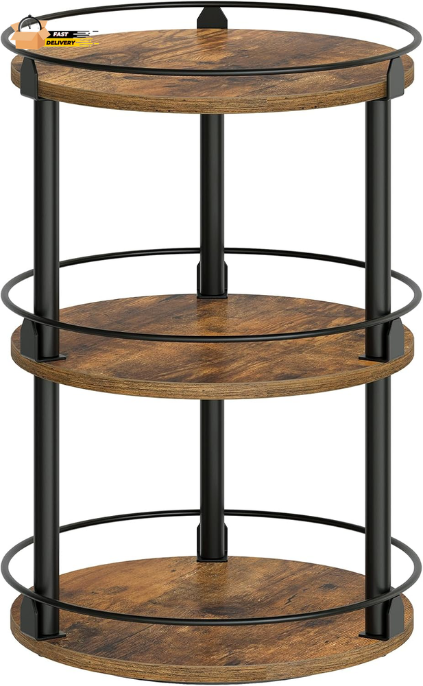 3-Tier Lazy Susan Organizer, Rotating Spice Rack, Spinning Organizer, Industria