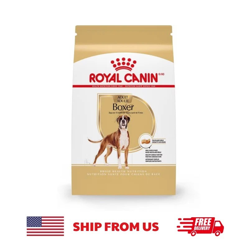 Royal Canin Breed Health Nutrition Boxer Adult Dry Dog Food 17lb Bag
