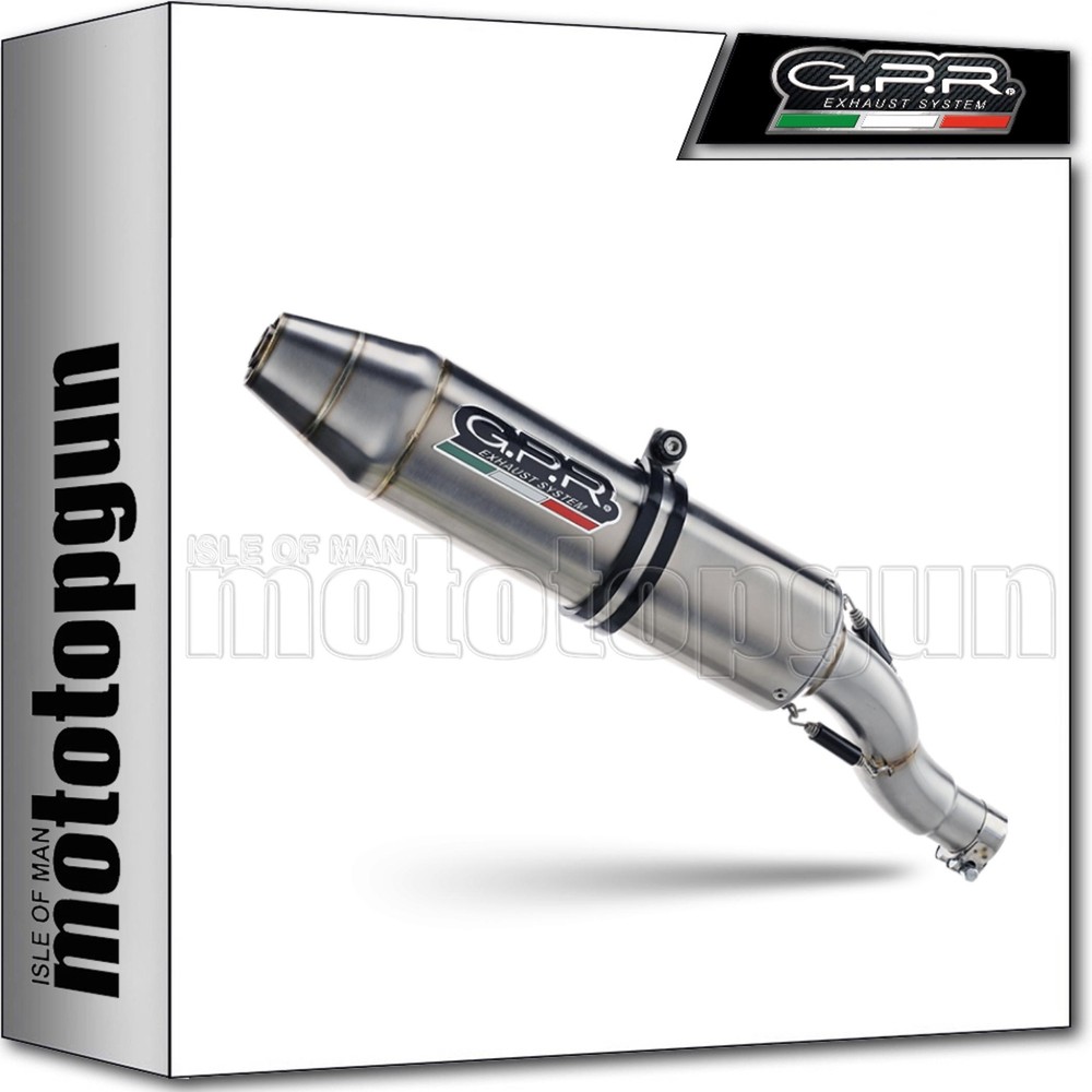 full system exhaust open stainless steel gpr for kymco maxxer 300 2013 13