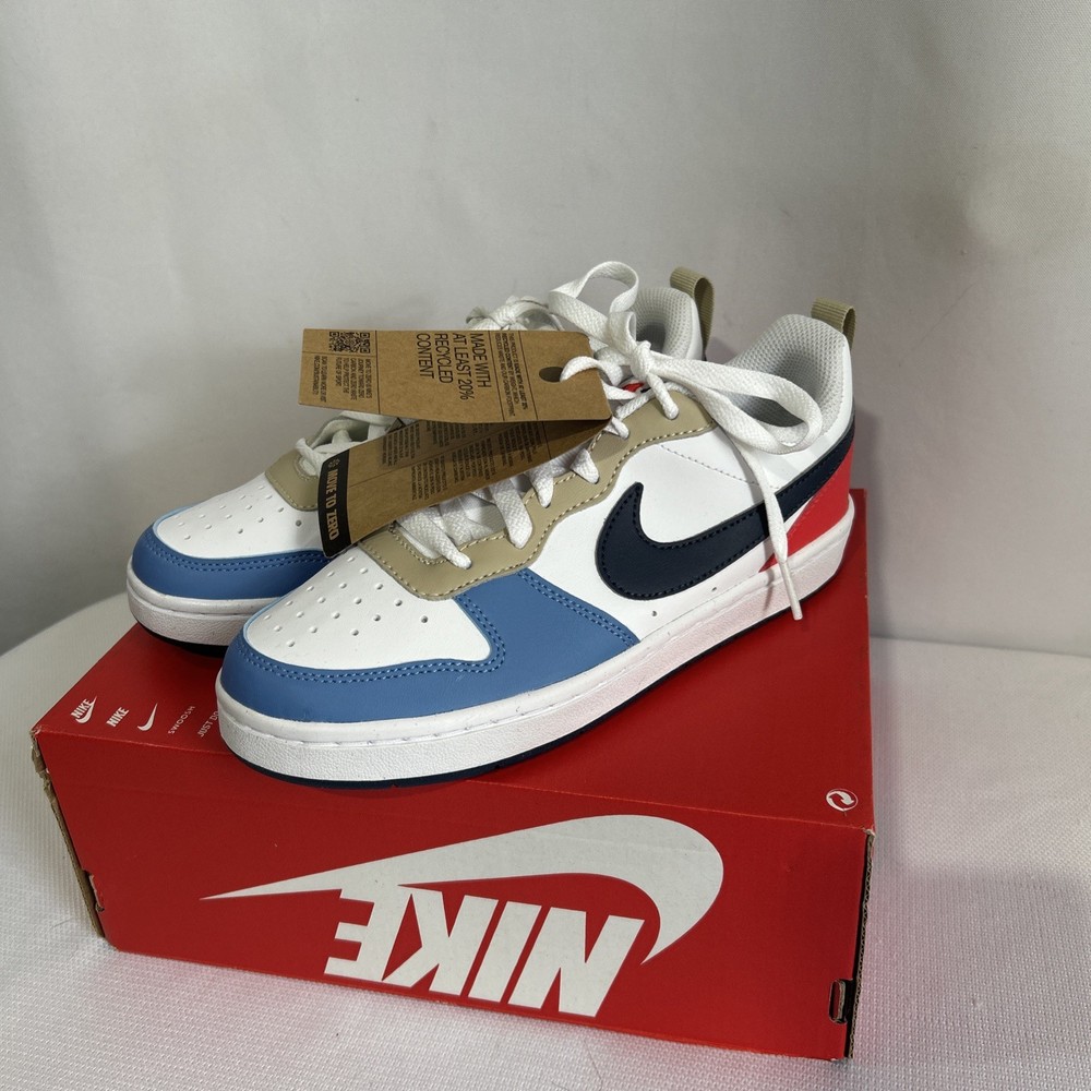 Nike Court Borough Low Recraft Older Boys Trainers - Size 4 DV5456-124 Read***