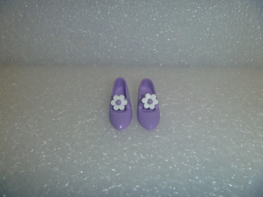 Barbie Shoes -Teen Skipper Lavender Daisy Janes With WhitePetals