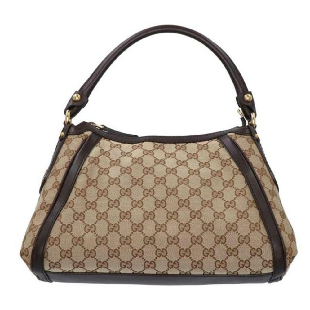 Authentic Vintage GUCCI GG Monogram Brown Canvas Tote Handbag 282298