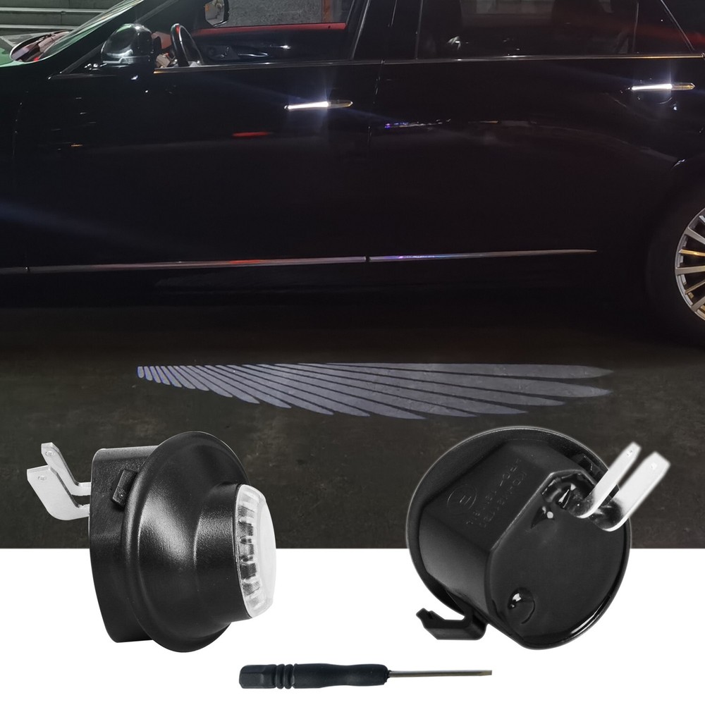 2pcs Side Mirror Puddle logo light for CT4,CT5,CT6,CTS,ATS,Escalade Angel Wing