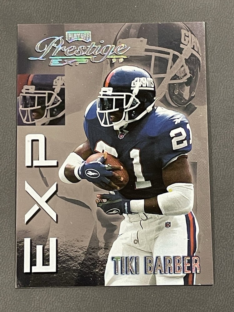 1999 Playoff Prestige EXP #EX113 Tiki Barber Reflections Silver #/3250