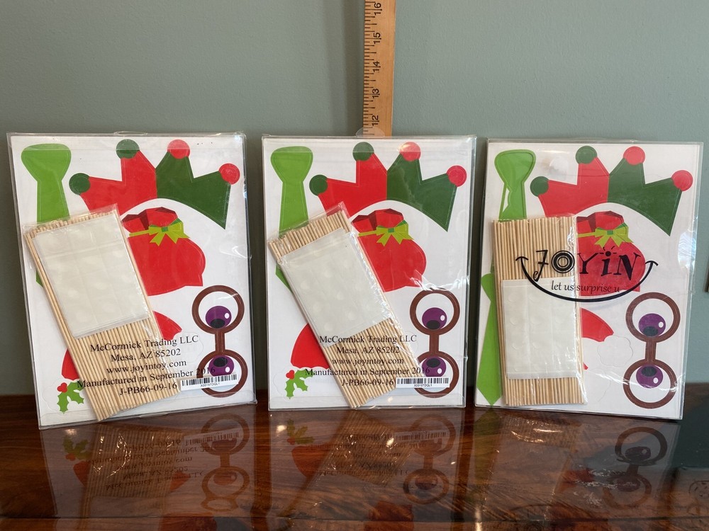 Christmas Photo Booth Party Props (X3) Joyin 2016 (3 pkgs, new) Cutouts 66pc x 3