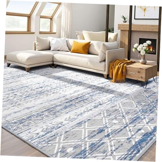 5x7 Washable Non-Slip Soft Modern Living Room Area Rug