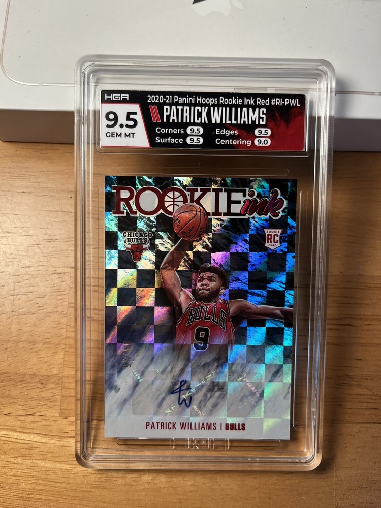 Patrick Williams HGA 9.5 Gem Mint NBA Hoops Green Rookie Auto PSA Graded