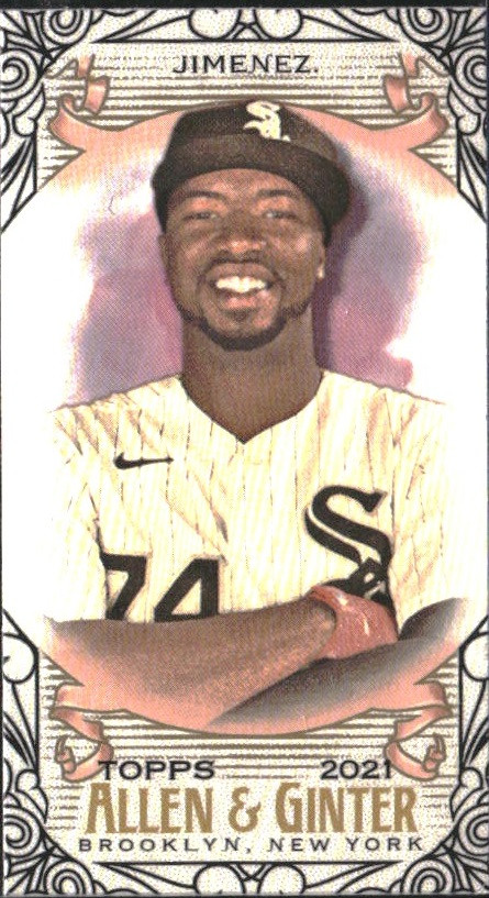 2021 Topps Allen and Ginter Mini Black Border White Sox Card #103 Eloy Jimenez