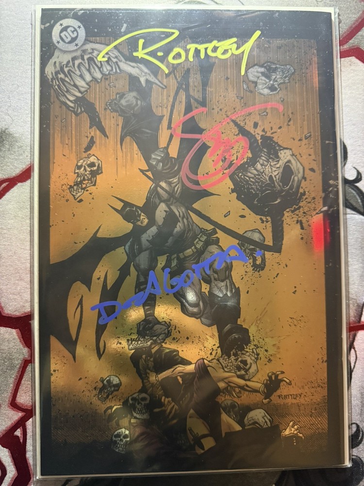 Absolute Batman #1  Arabic Foil 3x Signed Dragotta Snyder Ottley W/COA DC COMICS
